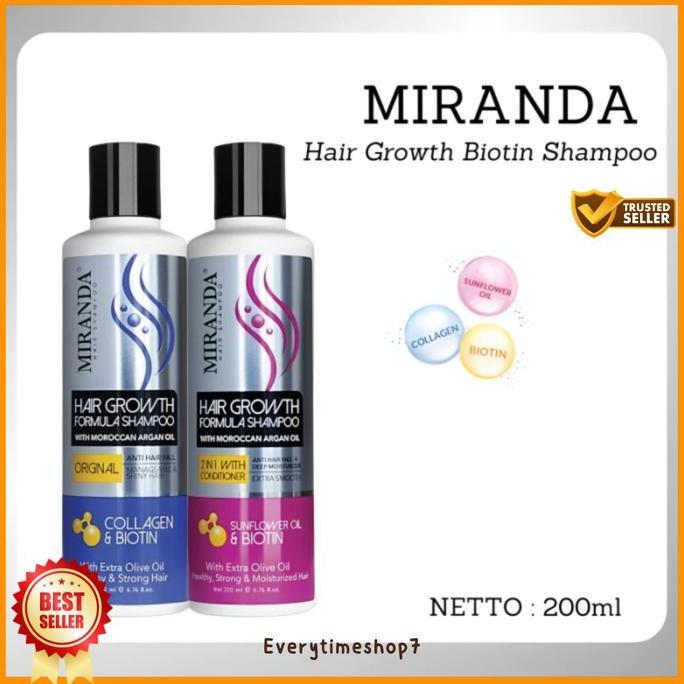 Haircare- Miranda Shampoo Hair Growth With Moroccan Argan Oil 200Ml - Miranda Shampoo Kuda