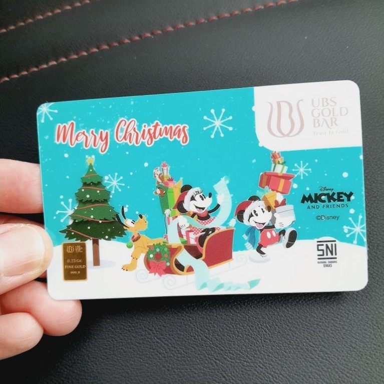 Logam mulia UBS natal 0.25 gram