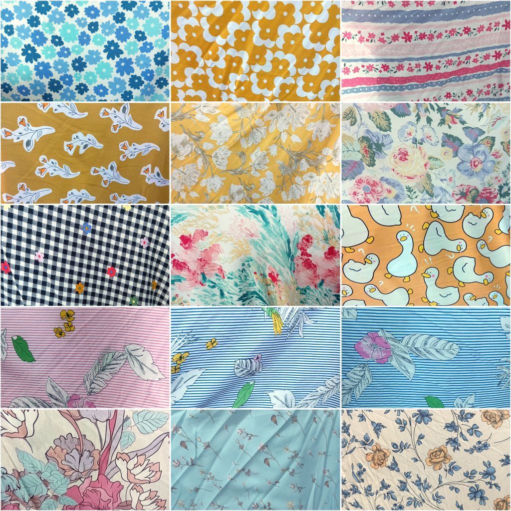 1/2 meter Kain Rayon | Katun Rayon | Bahan Rayon | Kain Meteran | Katun Rayon Motif | Bahan Import