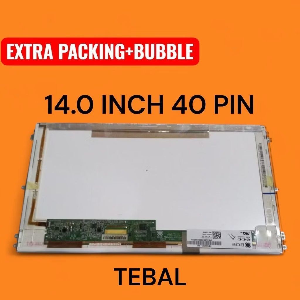 LCD Laptop 14 Inch 40 Pin Tebal siap pakai