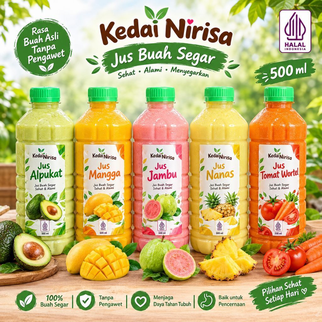 Jus Buah Botol 500ml