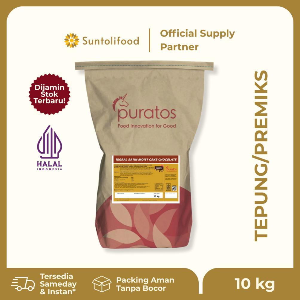 [ ARENSA ] PURATOS TEGRAL SATIN MOIST CAKE CHOCOLATE - Complete Mix Untuk Membuat Cake Coklat  - 10 