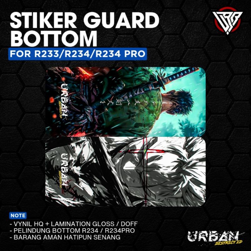 

[COD] Garskin Stiker Stiker Pack Bottom Guard R Series 234 233 150 By Urban District G2 Label Custom Presisi Terlaris