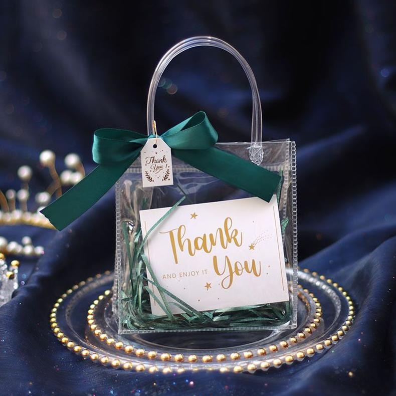 

Hot (Grosir 10 Buah) Tas Mika Kancing Hampers Goodie Bag Premium Ga-121