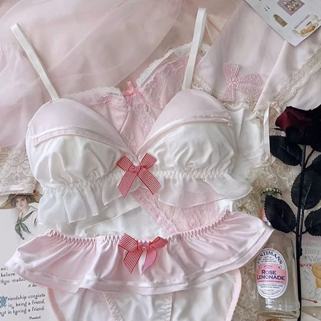 [Yunrouju]Bra cup segitiga ramping dan ringan tanpa kawat berwarna biru tua