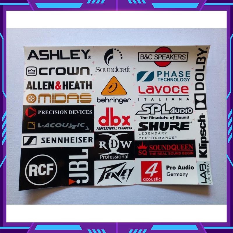 

BISMILLAH STIKER SOUND SYSTEM ISI 34 / 24 STIKER VYNIL PREMIUM ANTI AIR || MIXER POWER SPEAKER ASHLEY SPL RCF Viral Kekinian Terbaru 2025 RU-30