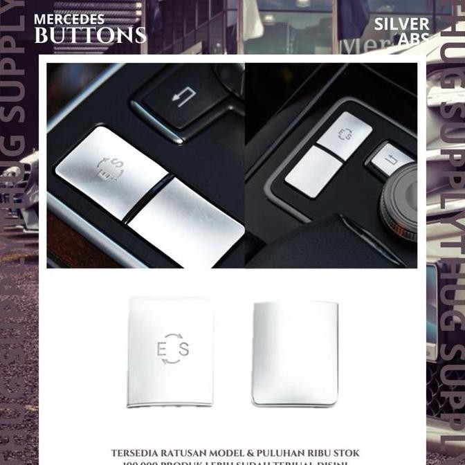 COVER BUTTON ES CENTER CONSOLE SILVER E W212 MERCEDES BENZ AMG MERCY HEADUNIT SWITCH RADIO BACK CD T