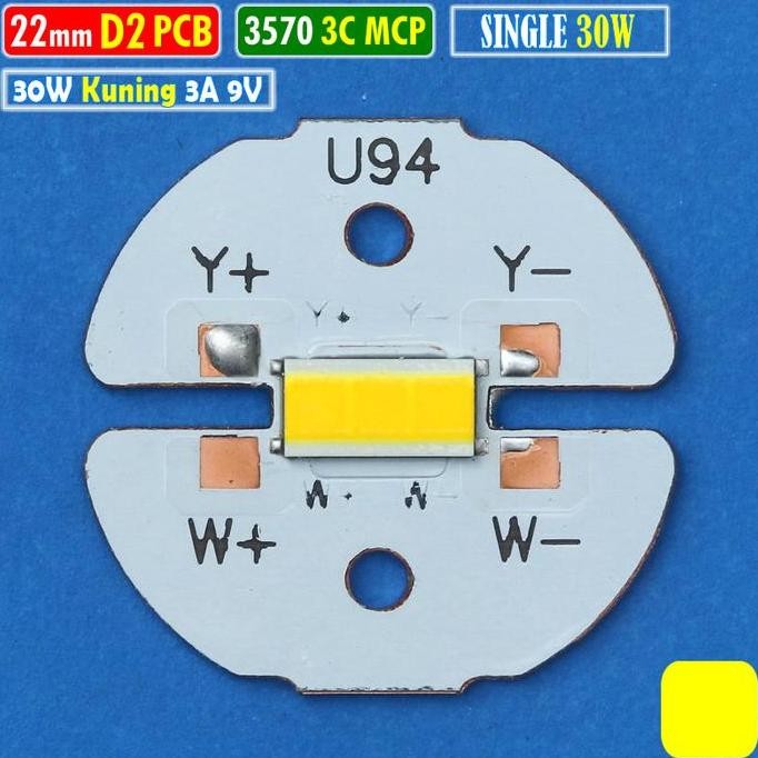 MCP D2 3570 22mm 30W 3C Single KUNING LED Laser BiLED RTD AES Ayoto 9V