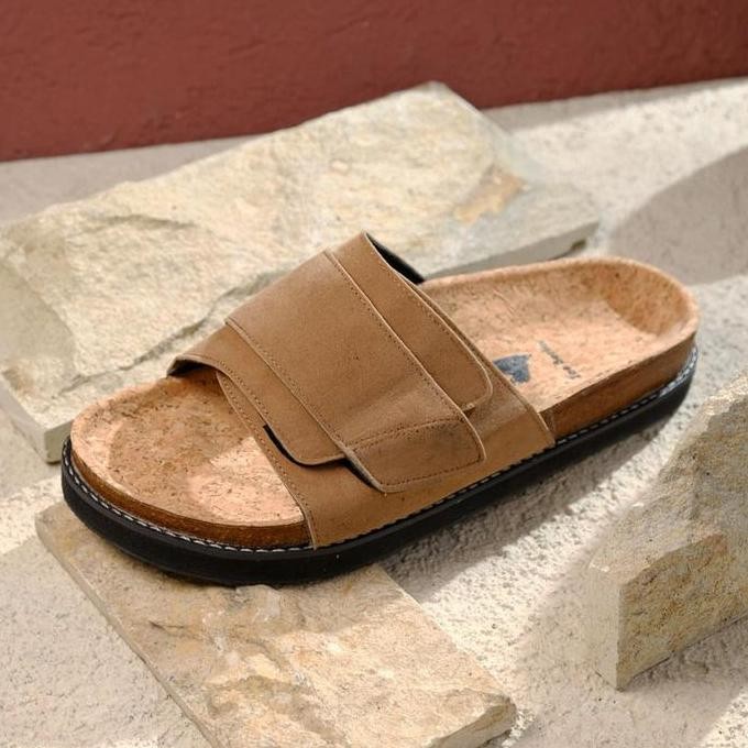 Sandal Pria - Zoe Berlin Sendals - Brussel V3 Series - Slides Slop Open Toe Sandal jepit Sandal