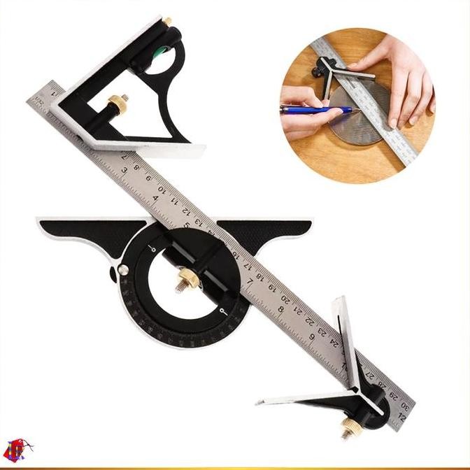 

Penggaris Siku L Waterpass Angle Square Ruler Sudut Presisi Kombinasi Allshop