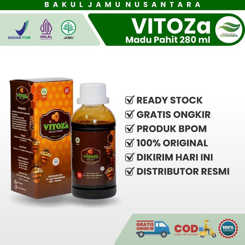 

(Terbaru) VITOZA Madu Pahit Herbal 280gr Obat Asam Urat, Diabetes, Stroke Ringan, Kolesterol, Kebas Kesemutan | Original BPOM (Terlaris)