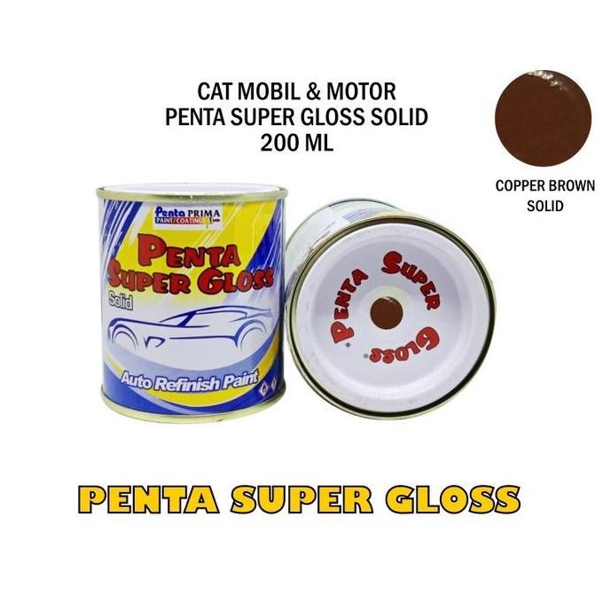 paling diminati] CAT PENTA COPPER BROWN 200 gram - penta brown - cat penta coklat - cat mobil coklat