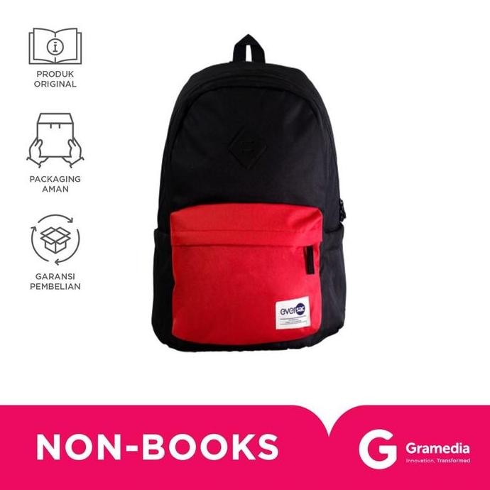 Backpack / Tas Ransel / Tas Sekolah Eversac Backpack Penta Red