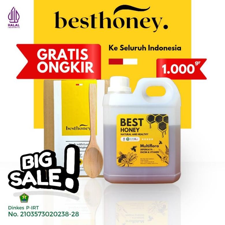 

(Terbaru) Best Honey Madu Asli Madu Multiflora Original 1kg (Terlaris)