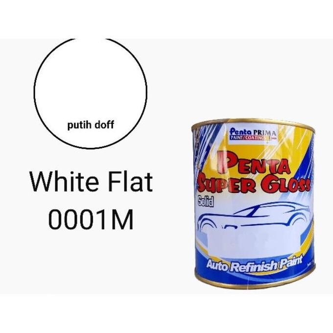 best seller] Penta Super Gloss White Flat / putih doff 0001M 200gr