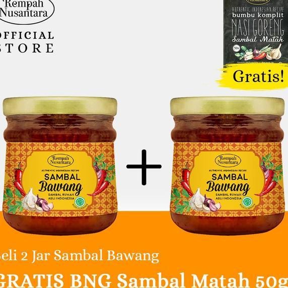 

Free Bumbu Nasi Goreng Sambal Matah 50G 2 X Sambal Bawang 120G Jar