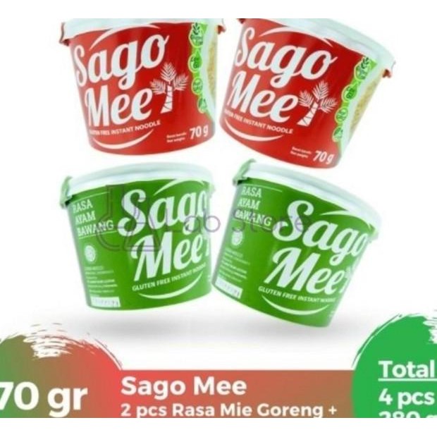 

Paket 2 Rasa 4 Cup Sagomee Sago Mee Nt Mie Goreng Ayam Bawang