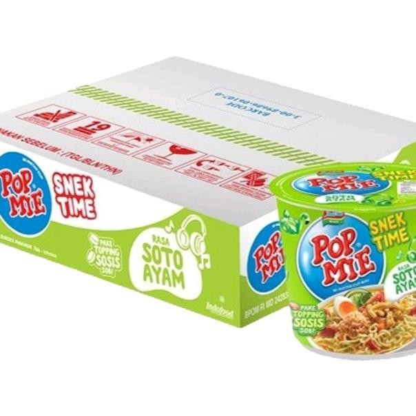 

1 Dus Isi 12 Pcs Pop Mie Mini Snek Time Rasa Soto Ayam 43 Gram N Kuah Noodles Cup Food Kari Makanan Bawang Pedas Goreng