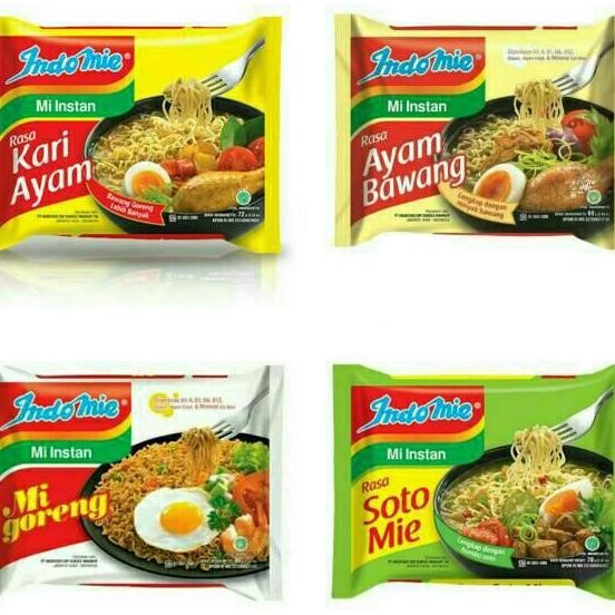 Indomie Goreng Ayam Bawang Kari Ayam Soto Mie 1 Dus
