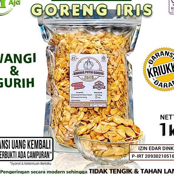 

Bawang Putih Goreng Iris Ly Aja 1 Kg Kating Honan Halal Tanpa Msg Pengawet Wangi Gurih Kriuk Bergaransi