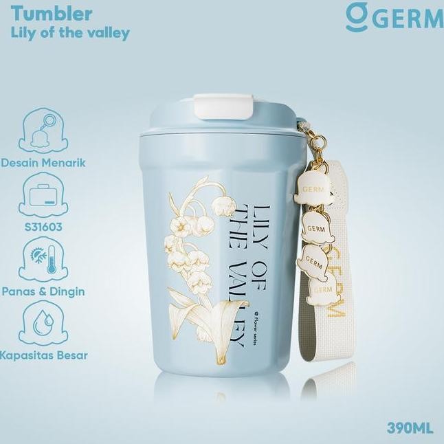 Germ K32 390Ml Vacuum Cangkir Kopi S31603 Baja Tahan Karat Portabel With Liontin Dekoratif Termos Tu