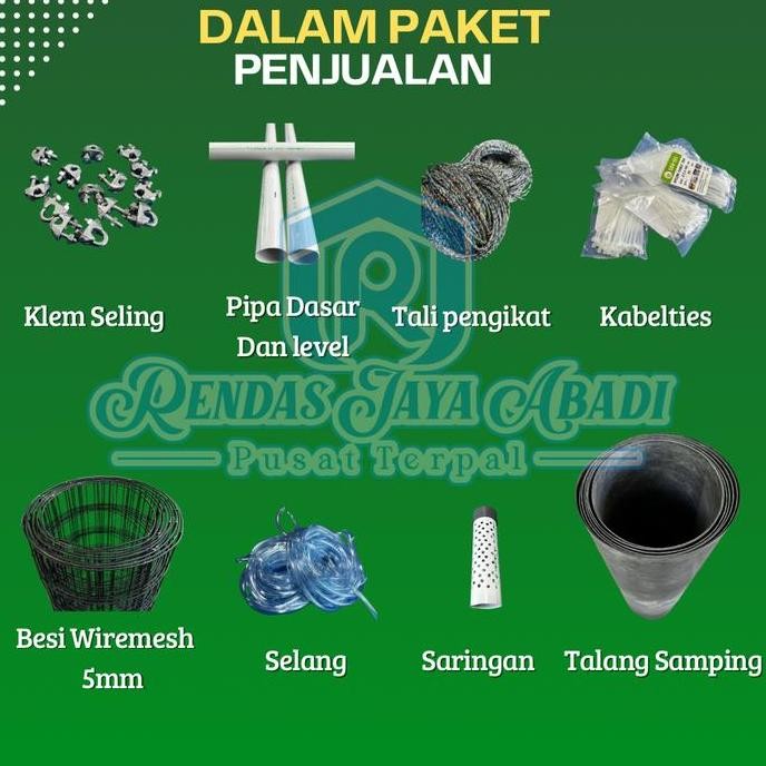 Kolam Terpal Bulat Fullset Orchid Diameter 2 Tinggi 1 Meter || Terpal  Kolam Ikan