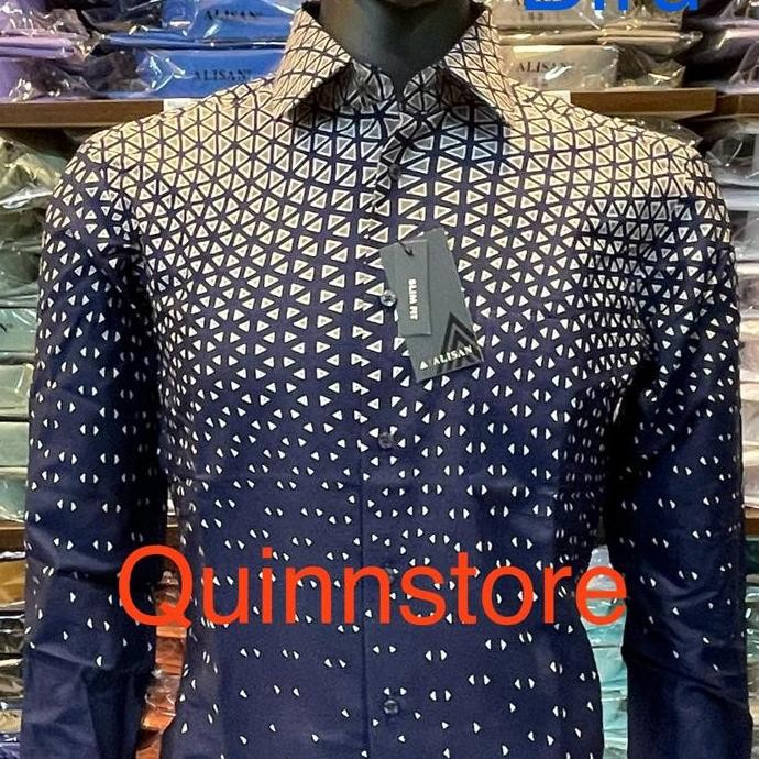 ready  ALISAN Kemeja Motif - Lengan Panjang - Slim Fit