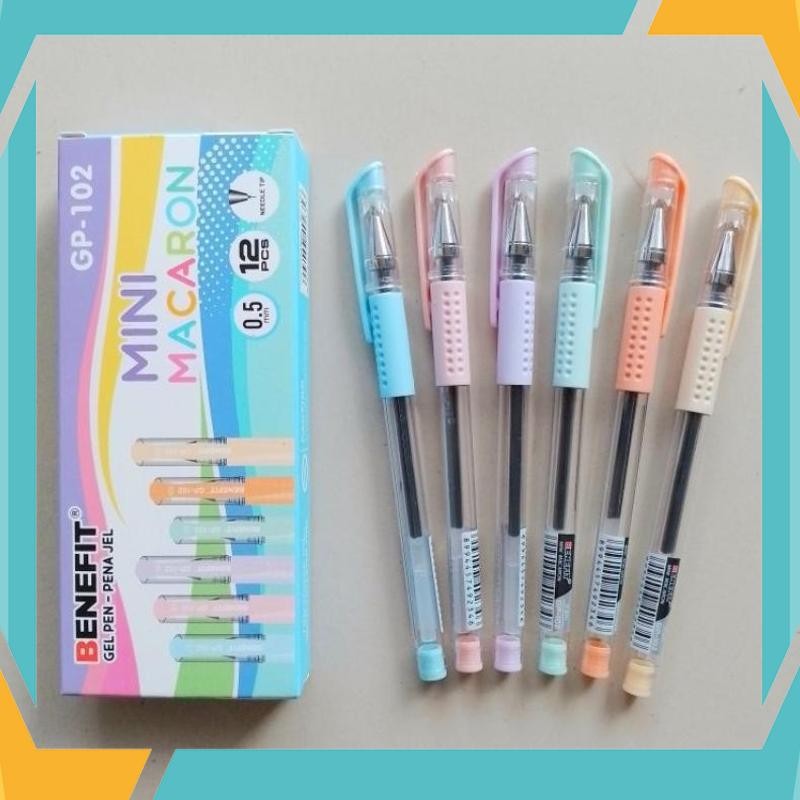 

Promo Pulpen Gel Pen Benefit GP-102 Mini Macaron 0.5mm ( 12 pcs ) [ Original ] SBQ-42