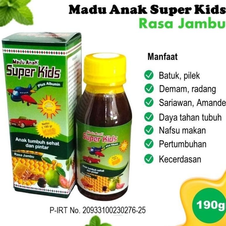 

(Terbaru) MADU ANAK SUPERKIDS, madu batuk pilek anak, radang, sariawan isi 190 gram (Terlaris)