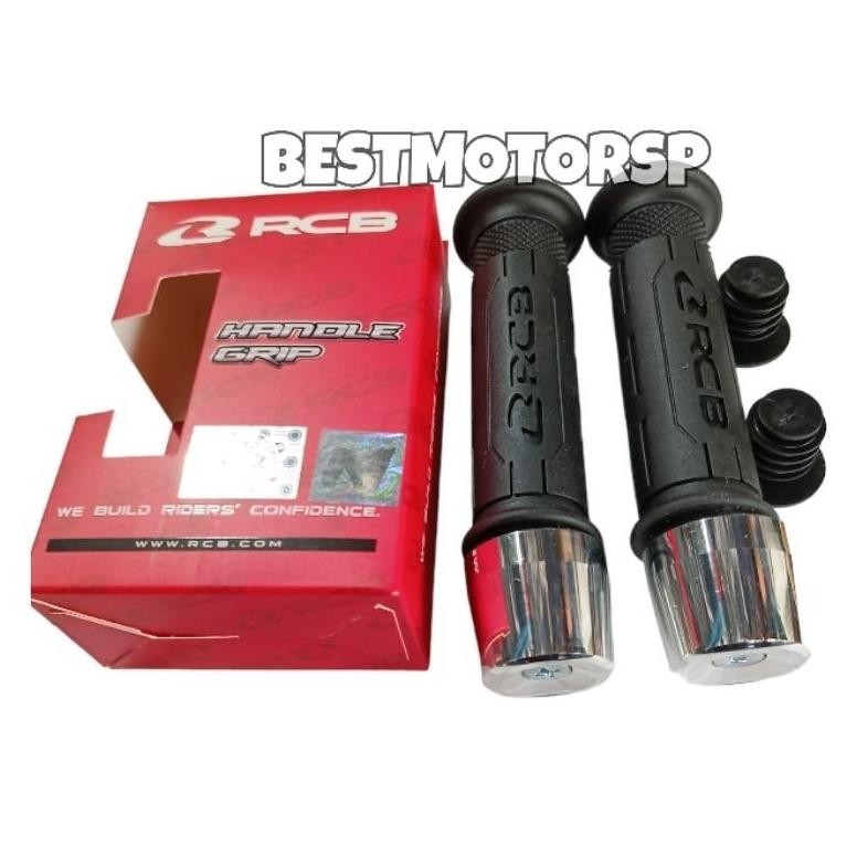 Berkualitas Handgrip Rcb Hg 77 Handgrip Rcb Original + Jalu Stang Pcx Chrome Universal Handgrip Moto