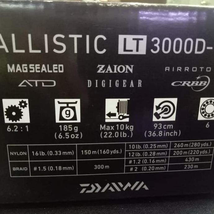 Reel Daiwa Ballistic LT 3000 DC XH