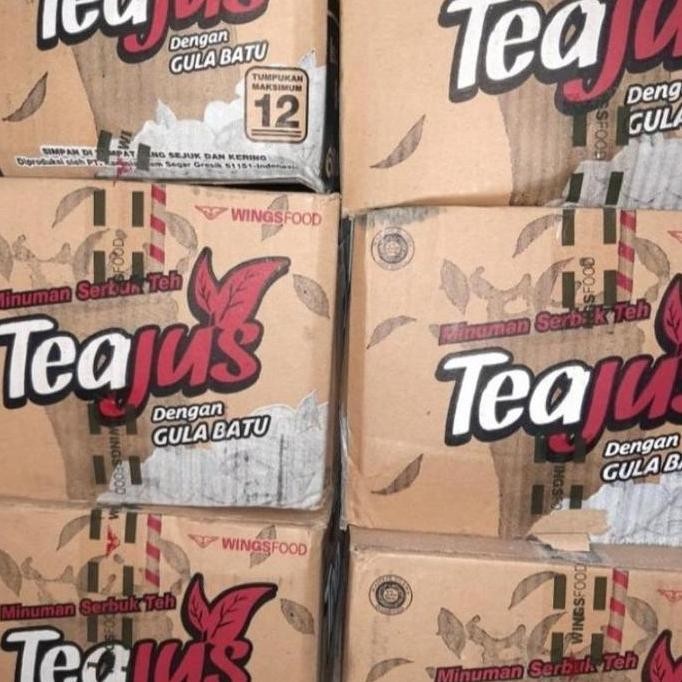 

welcome to tahuan jaya Minuman Bubuk Teh Manis Teajus Tea Jus Gula Batu [1 dus]