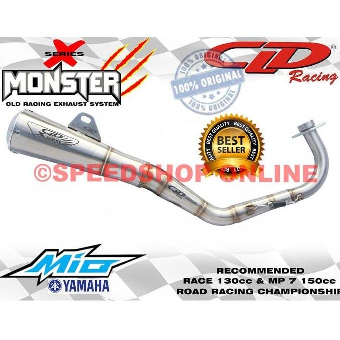 Knalpot Cld Yamaha Mio Fino Nouvo Original Type Monster-X Series