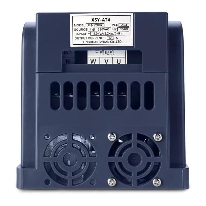 AC 220V Single Phase to AC 380V three Phase VFD Motor Inverter 2.2KW