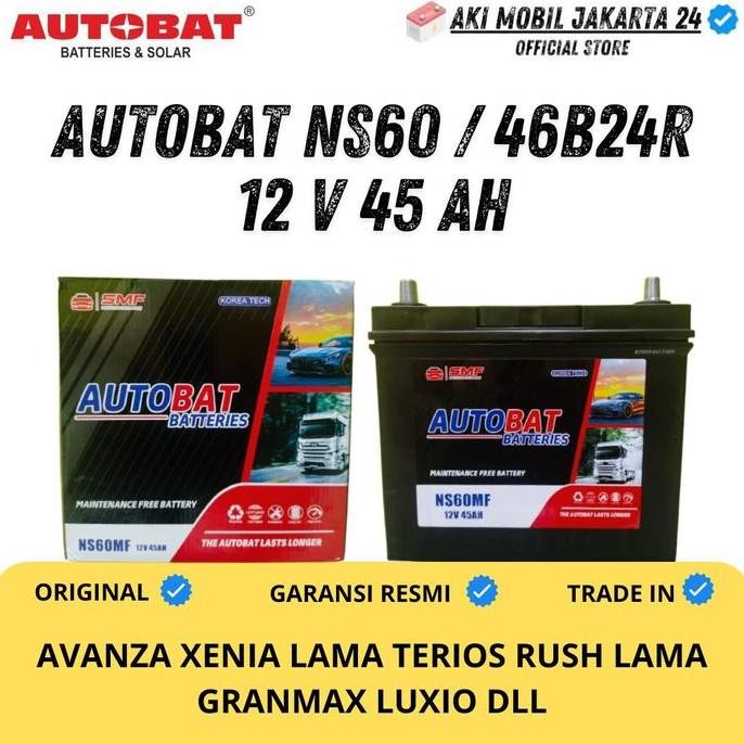 PROMO DISKON - Aki Mobil NS60 / 46B24R AUT MF Aki Kering 2v / 4Ah AVANZA XENIA RUSH TERIOS