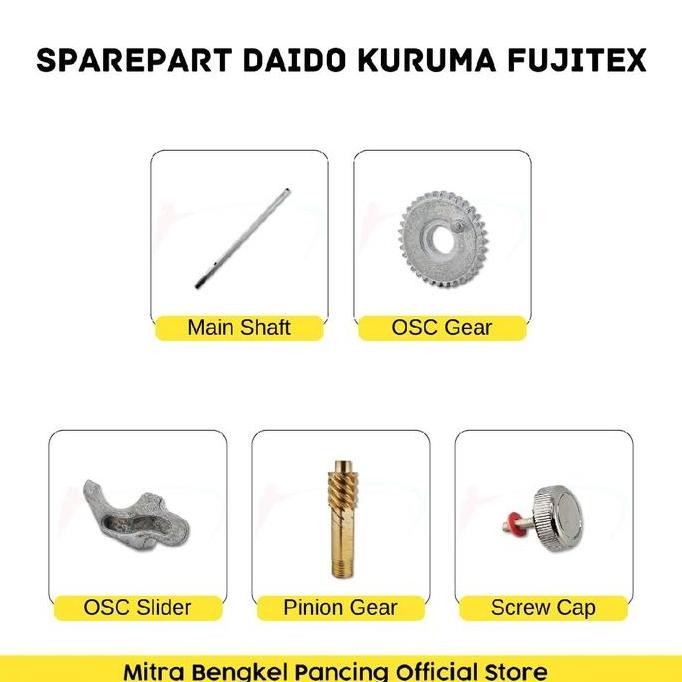 Sparepart Daido Kuruma Fujitex 1000 - 4000 Sparepart Reel Pancing