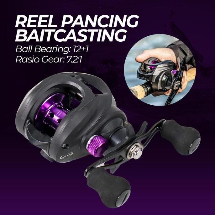 Reel pancing 8Kg BC Casting katrol penggulung pancing kasting Reel Pancing Baitcasting Fishing Reel 