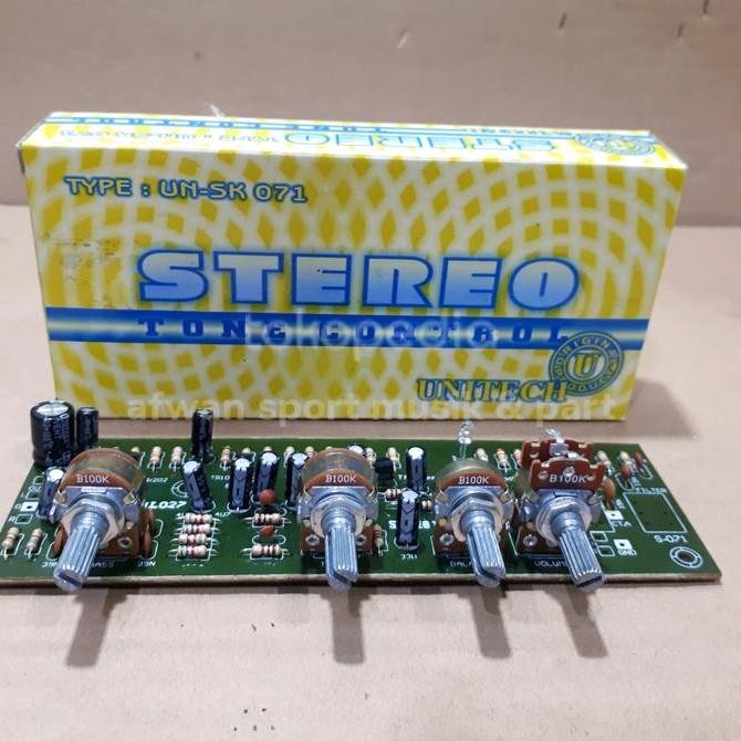 Kit Modul Tone control stereo hifi 4 Transistor .