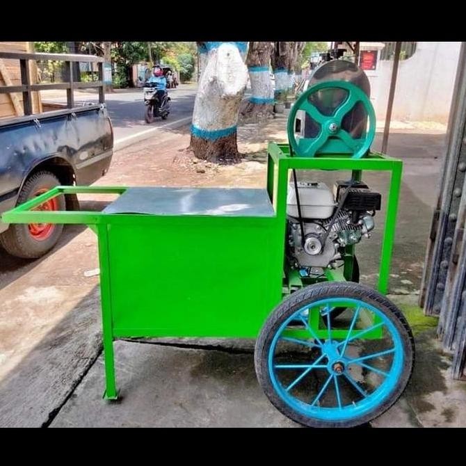 siap kirim] Mesin peras tebu plus gerobak / giling tebu / lengkap mesin