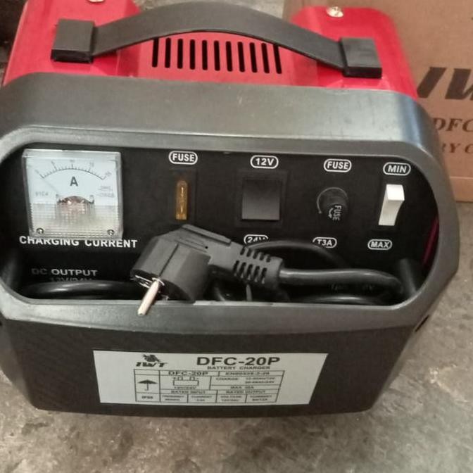 PROMO DISKON - Battery Charger 20A IWT DFC-20P - Charger Cas Aki Kering Basah 20 A