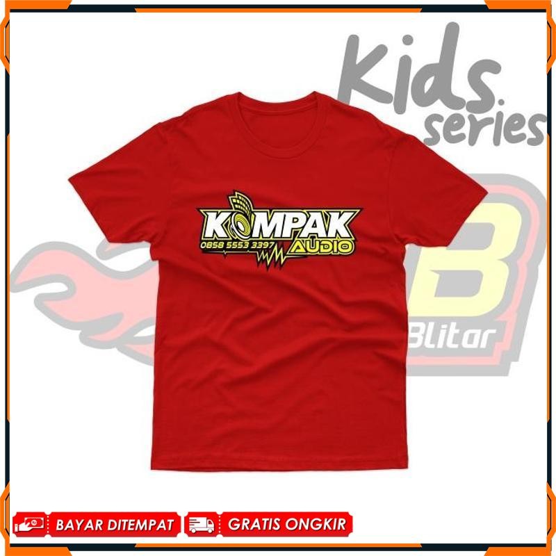 Harga Diskon Baju Kaos Anak Distro Kompak Audio Katun Combed Viral Kekinian Terbaru 2025 NB-74