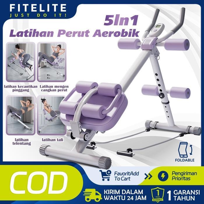 MFS Kebugaran Perut Peredam/alat gym rumahan fitness/Alat Olahraga Fitness Gym Abdominal Latihan Per