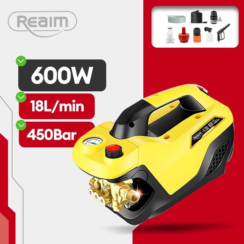 Reaim Jet Cleaner 450Bar Semprotan Cuci Motor Mesin Cuci Mobil Semprotan Kencang Alat Cuci Motor Mes
