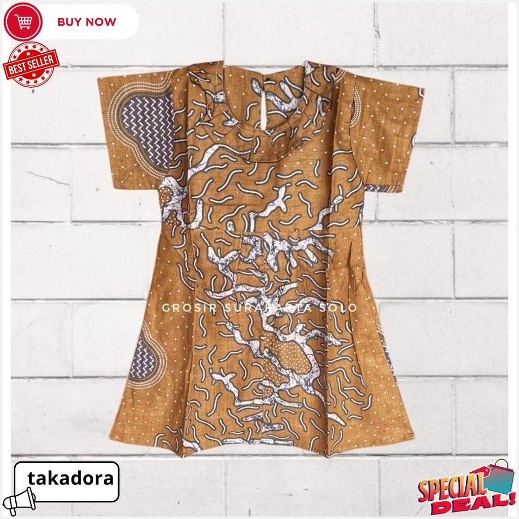Dress Batik Anak Model Siska Siap Kirim