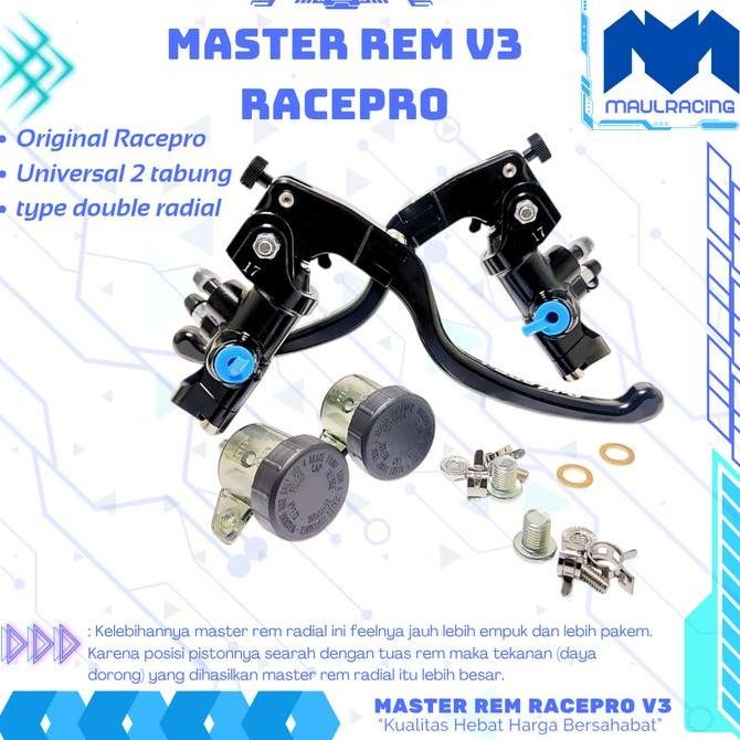 NEW MASTER REM RACEPRO V3 MASTER BREAK PUMP SINGLE RADIAL RACEPRO MASTER REM R15 MASTER REM VARIO ZX