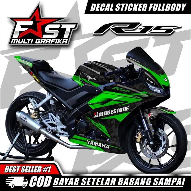 Decal Fullbody R15 V3 Stiker R15 V3 Fullblok Striping Fullbody Yamaha R15 V3 Motorcycle Original