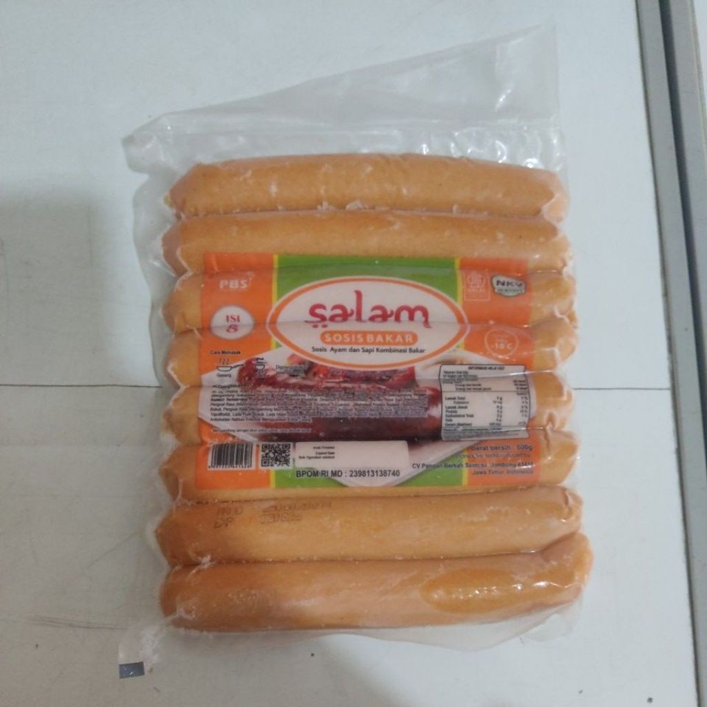 

Salam Sosis Bakar Jumbo isi 8 berat 600gr