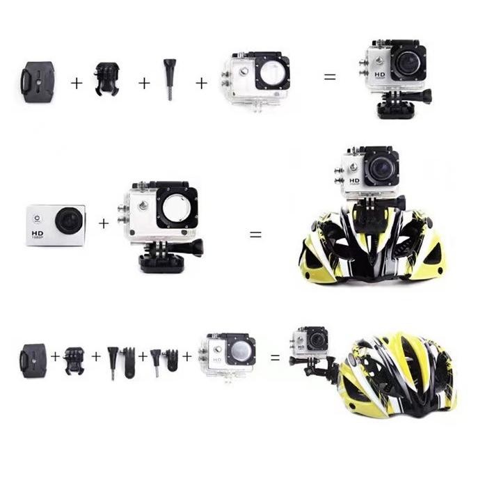 (Cod,Dalam Stok)Sports Camera Kogan 4K Ultra Full Hd Dv 20Mp Wi-Fi Kamera Sport Action 4K Hd / Wifi 