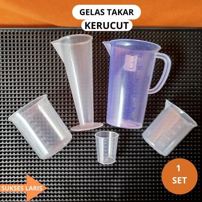 PAKET GELAS TAKAR | GELAS UKUR TAKARAN GULA CAIR CO