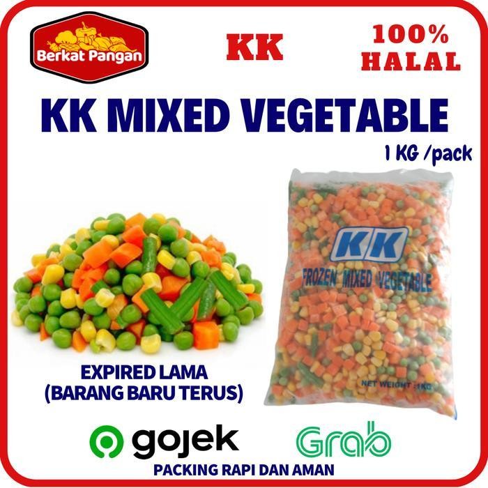 LS KK Sayuran beku mix vegetables 4 macam sayur 1kg import
